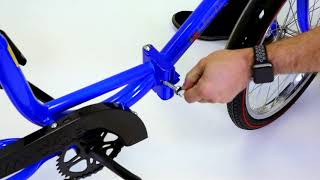 How to Fold and Unfold a Worksman Folding Tricycle  eSpecial Needs [upl. by Lynd]