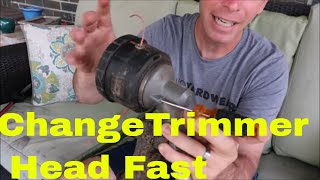 How to Replace a String Trimmer Head [upl. by Ainafetse935]