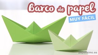 Cómo hacer barco de papel [upl. by Aeslehs]