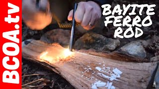 How to Campfire  Start a fire with a Bayite Ferro or Ferrocerium Rod  Great Tool for Camping 🔥 [upl. by Kcered525]