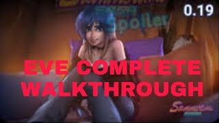 Summertime saga EVE Complete walkthrough [upl. by Arihsaj]