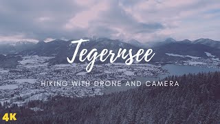 Hiking in Tegernsee in winter Walking in Bavarian Alps with drone and camera  Travel Cubed 4K [upl. by Ylnevaeh846]