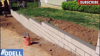 How to Build a Retaining Block Wall [upl. by Hallimaj756]