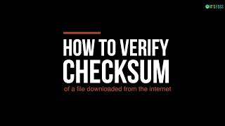 How to Verify Checksum in Linux GUI and Command Line [upl. by Nosliw]