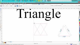 Corel Draw Tips amp Tricks Triangle [upl. by Juliette]