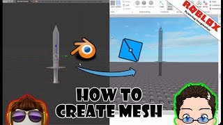 Roblox Studio  Create your own Mesh with Blender [upl. by Ettenay]