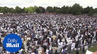 Record 140000 Muslims attend Eid celebration in Birmingham [upl. by Chevalier]