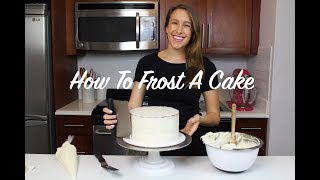 How To Frost A Cake  A Beginners Guide  CHELSWEETS [upl. by Othe]