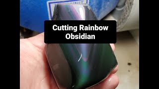 How To Cut Rainbow Obsidian [upl. by Vashtia]