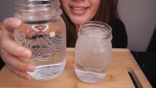 ASMR DRINKING COLD WATER  ICE EATING NO TALKING [upl. by Mitchiner802]