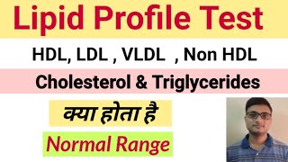 Lipid Profile Test  HDL Cholesterol Normal Range  Triglycerides Normal Range  LDL Cholesterol [upl. by Nahgrom]