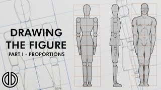 Drawing the Human Figure  Proportions  Tutorial PART I [upl. by Sewole418]