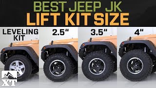 Jeep Wrangler JK Leveling Kit vs 25quot vs 35quot vs 4quot  How To Select The Best Jeep Lift Kit [upl. by Kenyon]