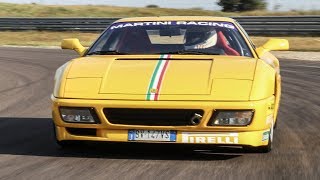 Ferrari 348 Challenge  GTS  TEST in pista  Davide Cironi Drive Experience SUBS [upl. by Alauqahs]