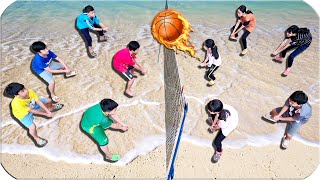 Tony  Lần Đầu Chơi Đánh Bóng Chuyền  Volleyball Battle [upl. by Zerimar]