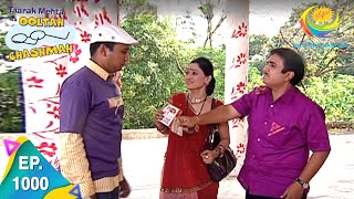 Taarak Mehta Ka Ooltah Chashmah  Episode 1000  Full Episode [upl. by Arathorn]