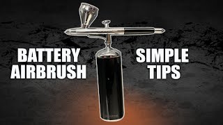 Cordless Airbrush basic Beginner Tips [upl. by Anihsat]