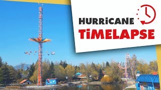 Le timelapse dHurricane  de la construction à louverture  Les attractions Walibi [upl. by Dnaletak]