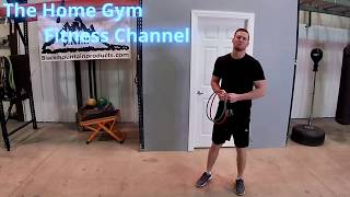 Standing Chest Press Using Resistance Bands [upl. by Clemmy]