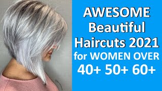 NEWEST Haircuts for Ladies 2021 Over 50 60 70 YEARS [upl. by Lenehc957]