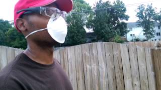 Applying Thompsons Waterseal to fence [upl. by Hannon543]