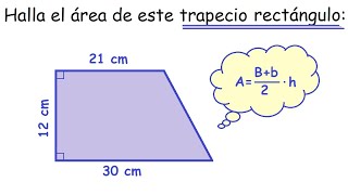 Área de un trapecio rectángulo [upl. by Chilcote]