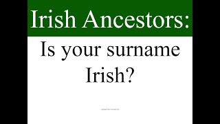 Irish Ancestors Is your surname Irish [upl. by Naryb57]