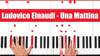 Una Mattina Ludovico Einaudi Piano Tutorial Full Song [upl. by Avle]