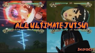 Naruto Ultimate Ninja Storm All Ultimate Jutsu HD English [upl. by Sihunn]