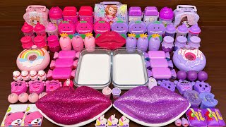 PINK vs PURPLE Mixing Random into GLOSSY Slime  Satisfying Slime Video 461 [upl. by Hamann299]