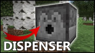 How To Use A DISPENSER IN Minecraft [upl. by Adnol]