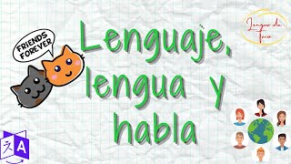 Diferencias entre Lenguaje Lengua y Habla [upl. by Assedo405]