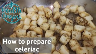 How to prepare celeriac  just 3 ingredients no oil [upl. by Nylde]