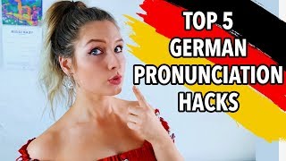 5 MUST KNOW GERMAN PRONUNCIATION HACKS [upl. by Aitnwahs758]