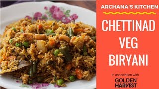 Chettinad Vegetable Biryani  South Indian Biryani Recipes by Archanas Kitchen [upl. by Pyszka470]