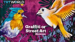 Street Art vs Graffiti [upl. by Enerol]