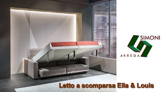 Letto a scomparsa Ella amp Louis  Simoni Arreda Milano [upl. by Alake655]