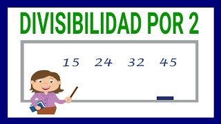 13 DIVISIBILIDAD POR 2  5° grado [upl. by Llydnek]