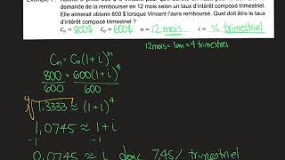 Taux d’intérêt composé [upl. by Urissa]