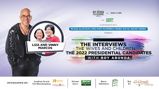 The Interviews Of The Wives And Children Of The 2022 Presidential Candidates Marcos [upl. by Puna857]