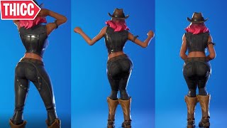 FORTNITE quotCalamityquot SKIN SHOWCASED WITH LEGENDARY THICC DANCES 🍑  Fortnite Calamidad Bailando [upl. by Maidy]