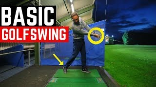 THE MOST BASIC GOLF SWING IN SLOW MOTION [upl. by Jenkel]