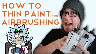 How to THIN and MIX paint for Airbrushing [upl. by Oleic62]