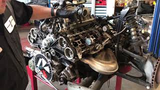 Ferrari 348 camshaft timing Ferrari Service San Rafael [upl. by Nhepets56]