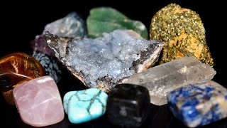 Crystals Minerals Gems amp Stones A  Z crystals gemstone raw [upl. by Chaddy]