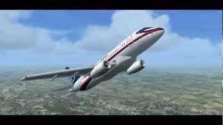 Sukhoi Superjet 100 crash simulation Mount Salak Indonesia FSX Simulator [upl. by Rehtaeh]