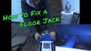 Michelin Floor Jack Filling Bleeding and Leak Fix oring [upl. by Anitsrik]