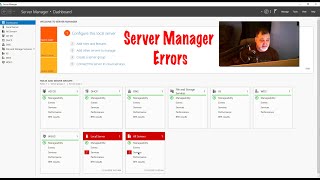 Windows Server Dashboard Errors [upl. by Nwahsiek293]