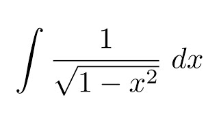 Integral of 1sqrt1x2 substitution [upl. by Emelun220]