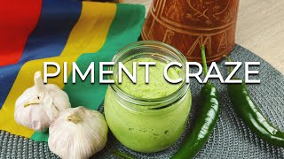 Piment Crazé Recipe  Green Chilli Paste the Mauritian Way [upl. by Akienahs710]